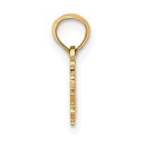 14K Yellow Gold 100% Virgo Zodiac Charm view 2