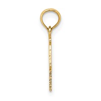 14K Yellow Gold 100% Libra Zodiac Charm view 2
