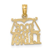 14K Yellow Gold 100% Libra Zodiac Charm view 4