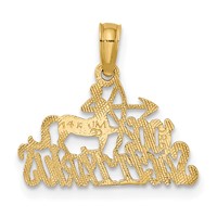 14K 100% Sagittarius Zodiac Charm view 4