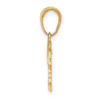14K Charleston Palm Tree with Moon Pendant view 2