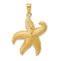 14K Starfish Pendant view 1