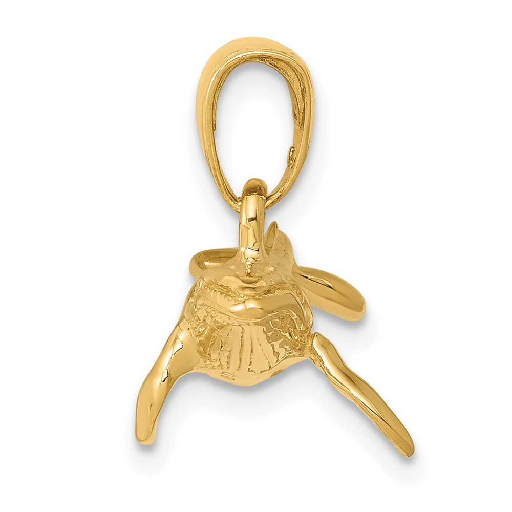 14K 3-D Humpback Whale Pendant (D4133)