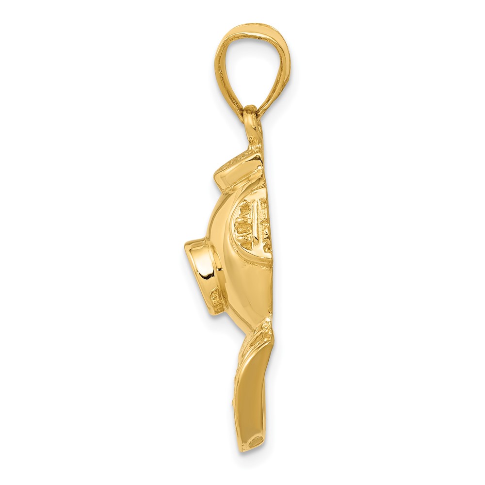 14K Divers Helmet Pendant (D4147)