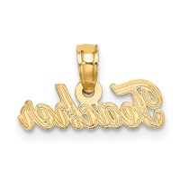 14K Yellow Gold Teacher Charm view 3