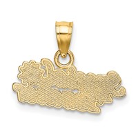 14K Yellow Gold Special Teacher Charm with Flower view 3