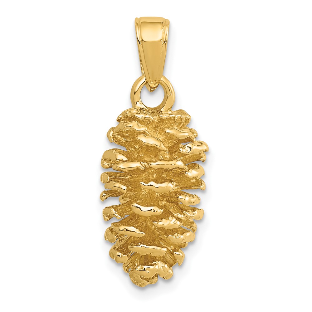 14K 3-D Pinecone Pendant (D4192)