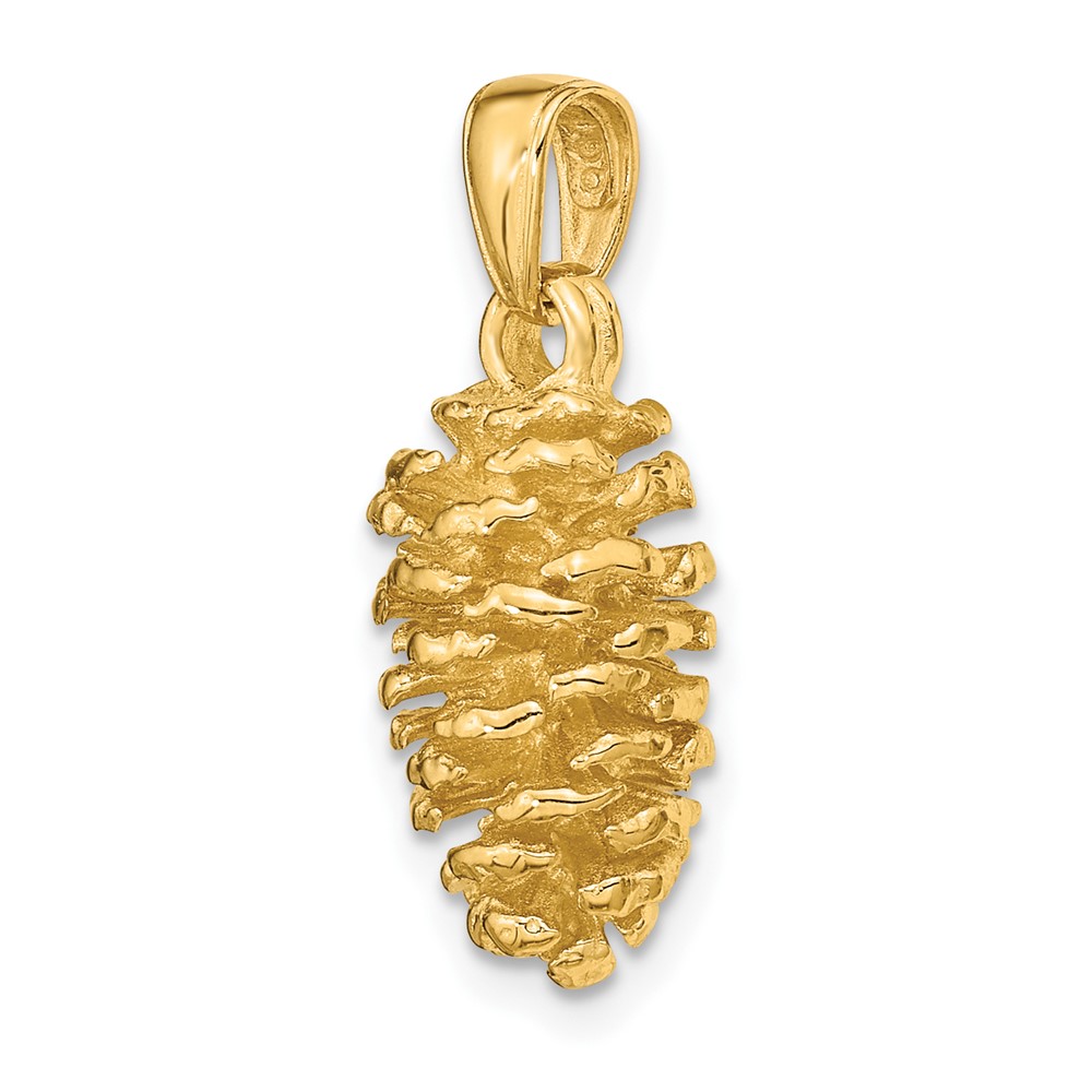 14K 3-D Pinecone Pendant (D4192)