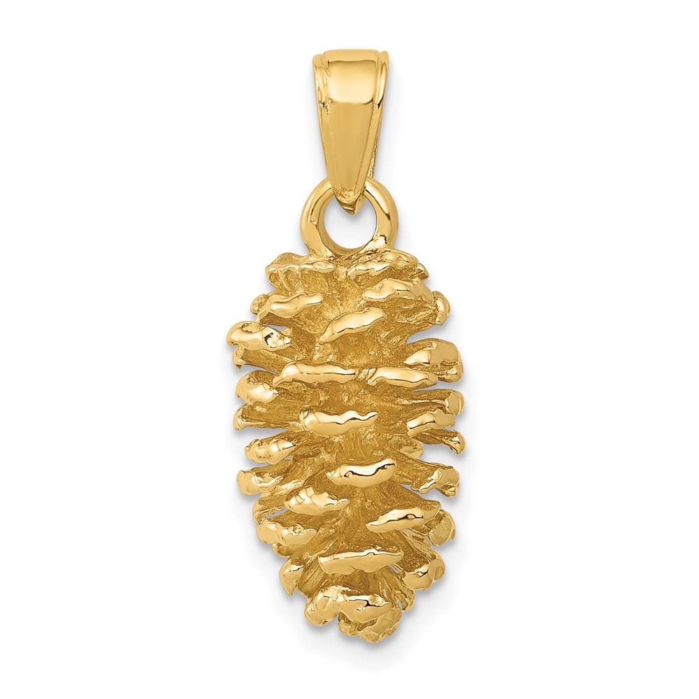 14K 3-D Pinecone Pendant (D4192)