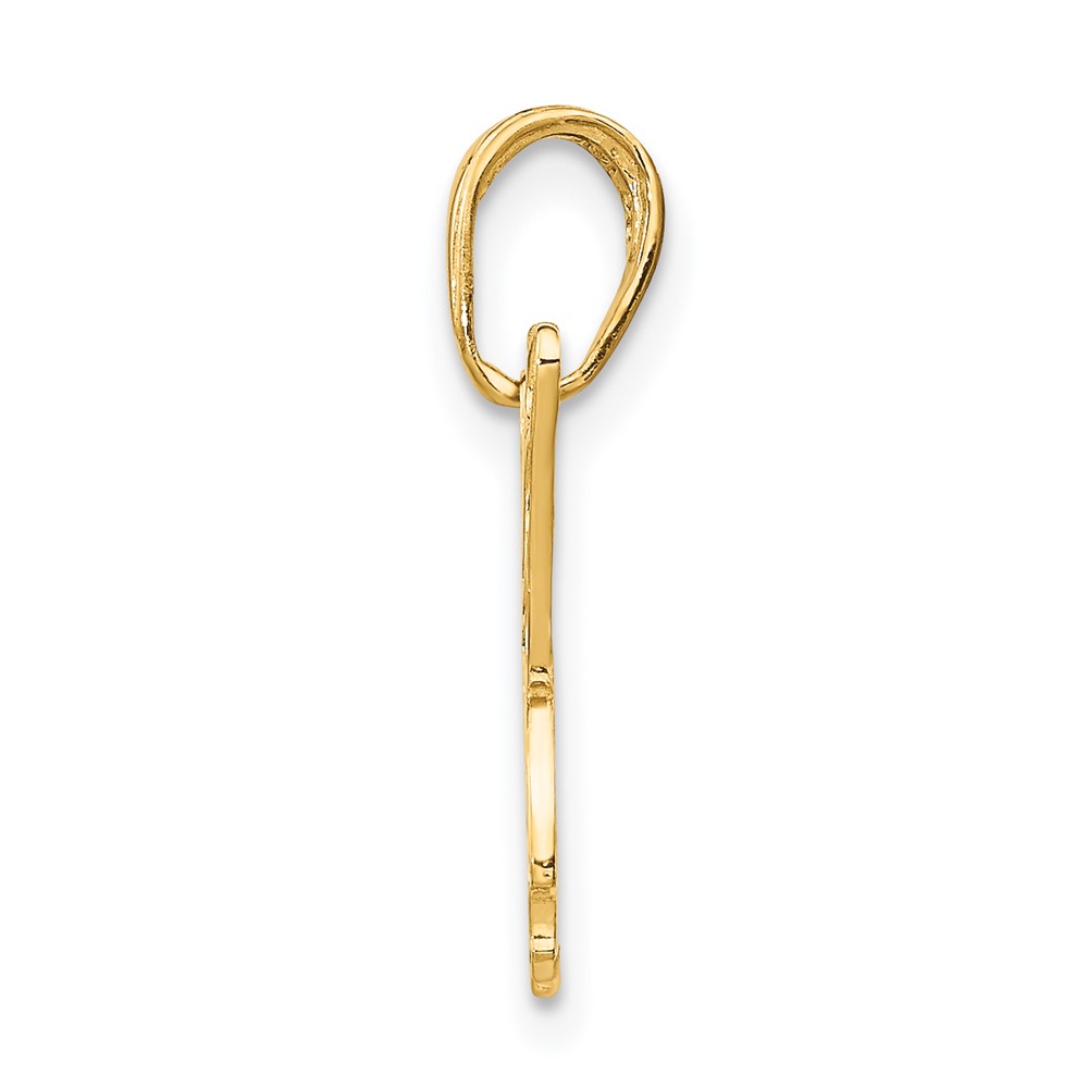 14K Butterfly Cut-out Pendant (D4202)