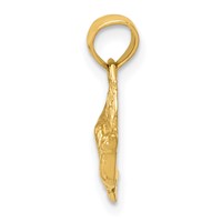 14K Flying Dove Pendant view 2