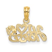 14K I Heart Horses Charm view 4