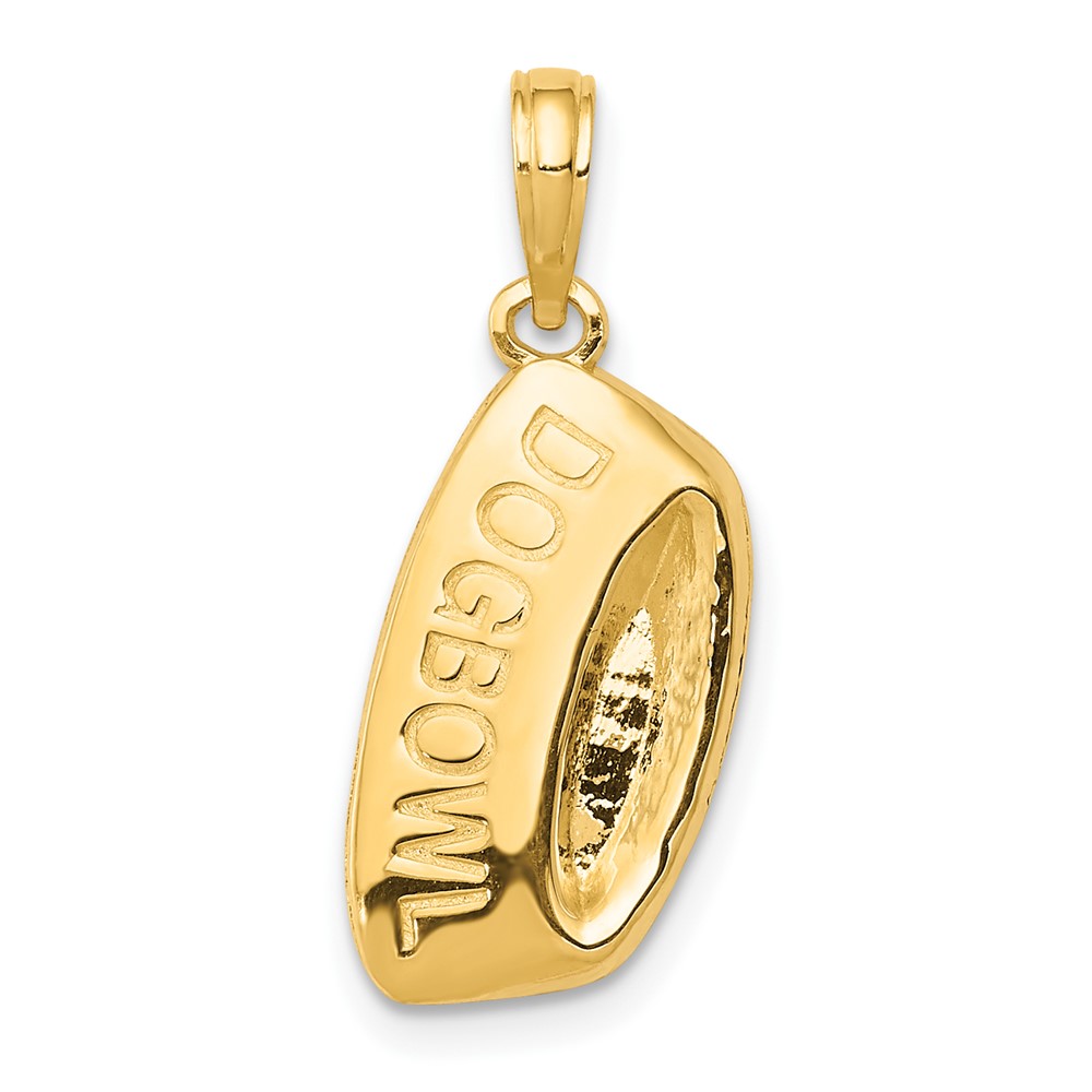 14K Dog Bowl Pendant (D4228)