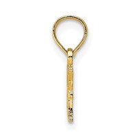 14K Yellow Gold I Heart MY Cat Charm view 2