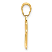 14K Yellow Gold Sitting Cat Pendant view 2
