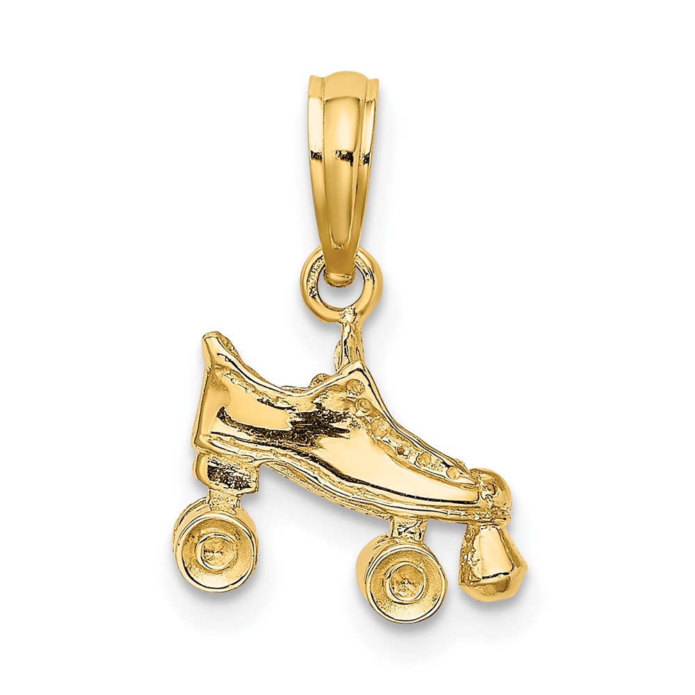 14K 3-D Roller Skate Charm (D4267)