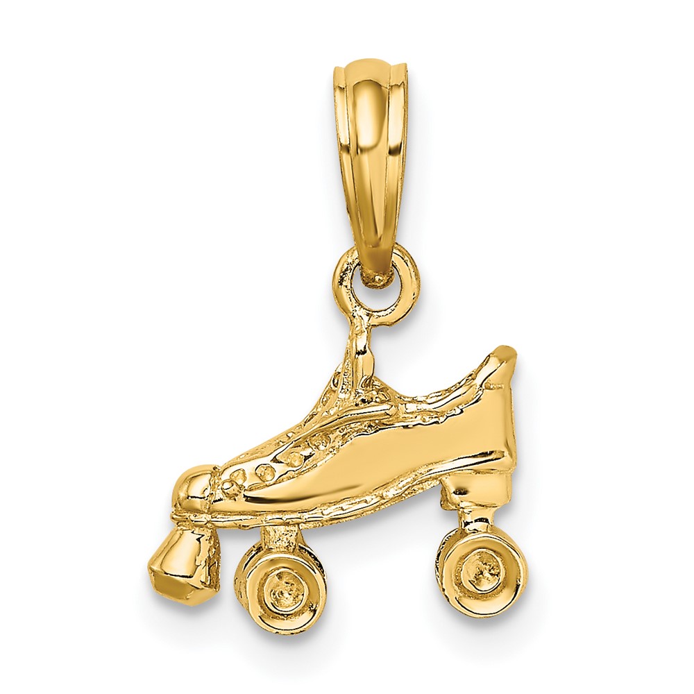 14K 3-D Roller Skate Charm (D4267)