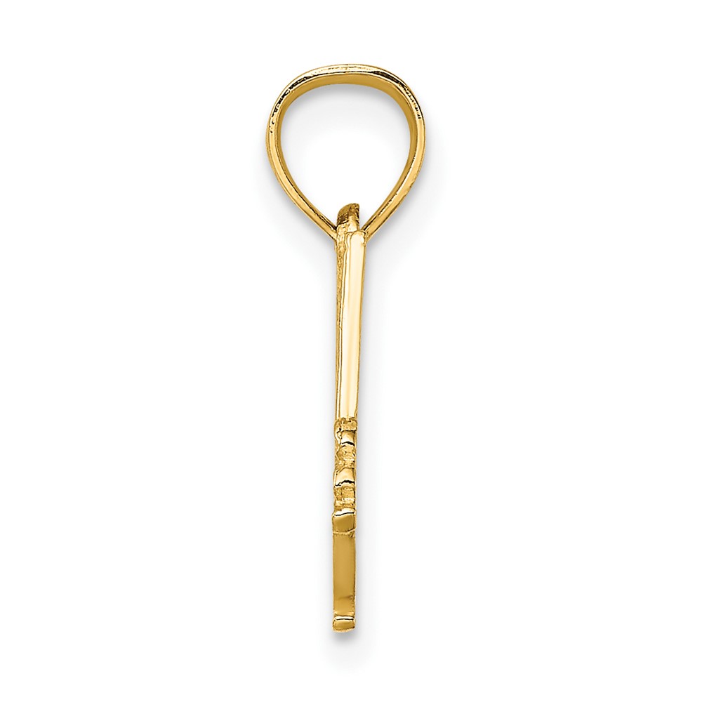 14K I LOVE HOCKEY Charm (D4276)