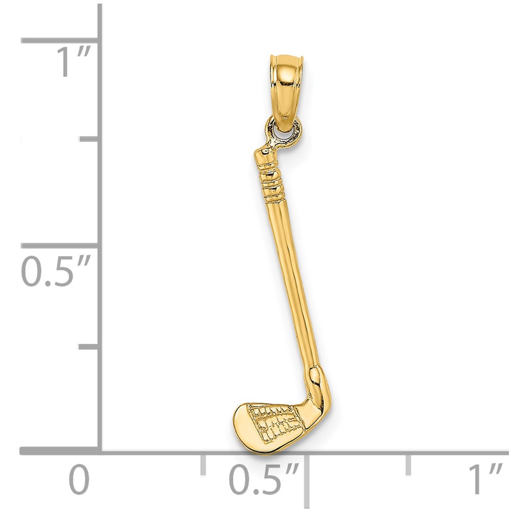 14K 3-D Club Charm (D4280)