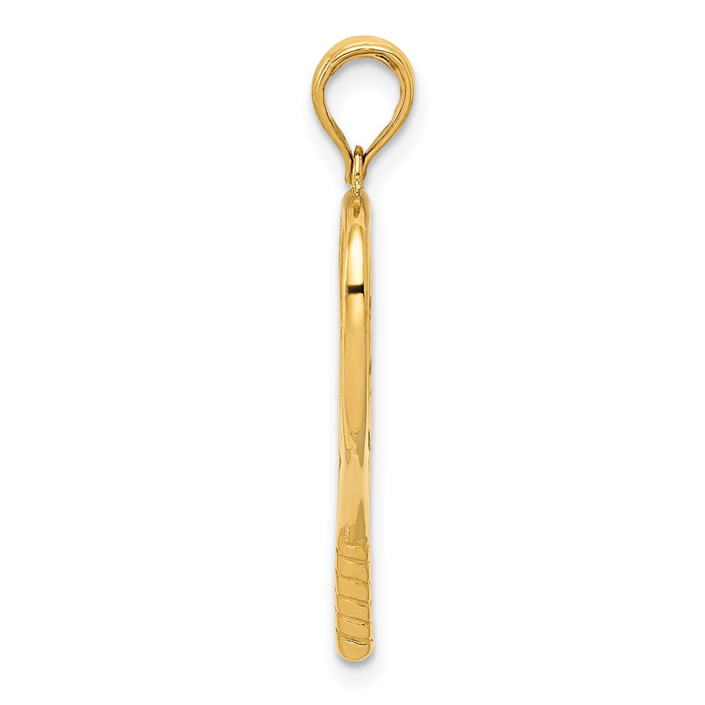 14K 3-D Racquetball Pendant (D4285)