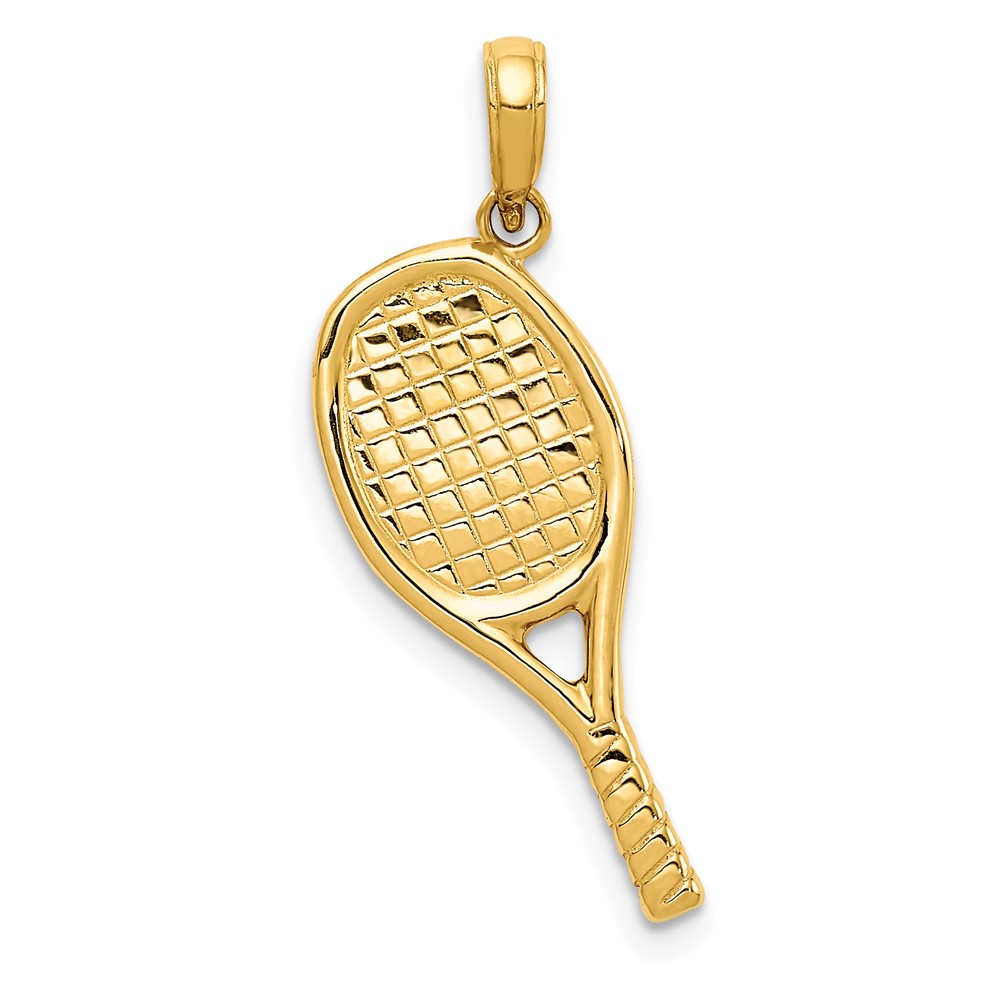 14K 3-D Racquetball Pendant (D4285)