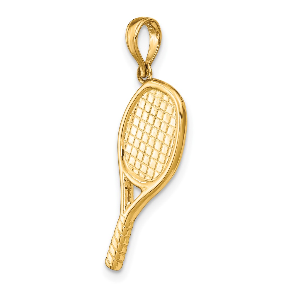 14K 3-D Racquetball Pendant (D4285)