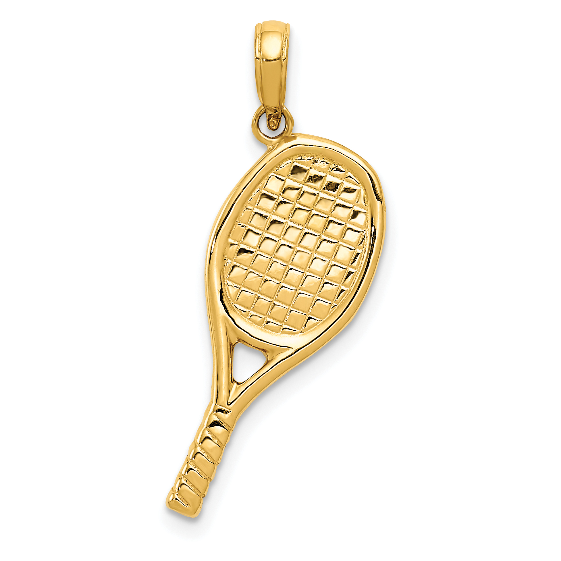 14K 3-D Racquetball Pendant (D4285)