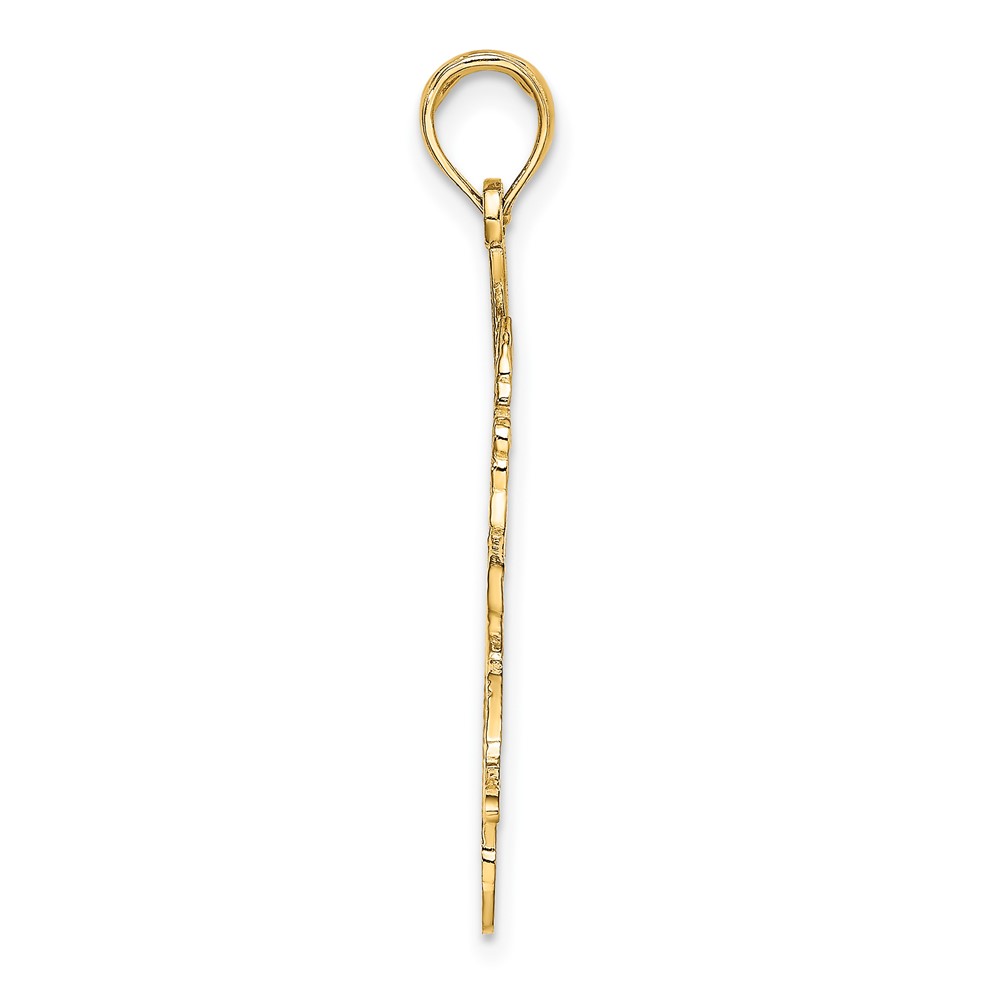 14K Baseball Batter Charm (D4288)