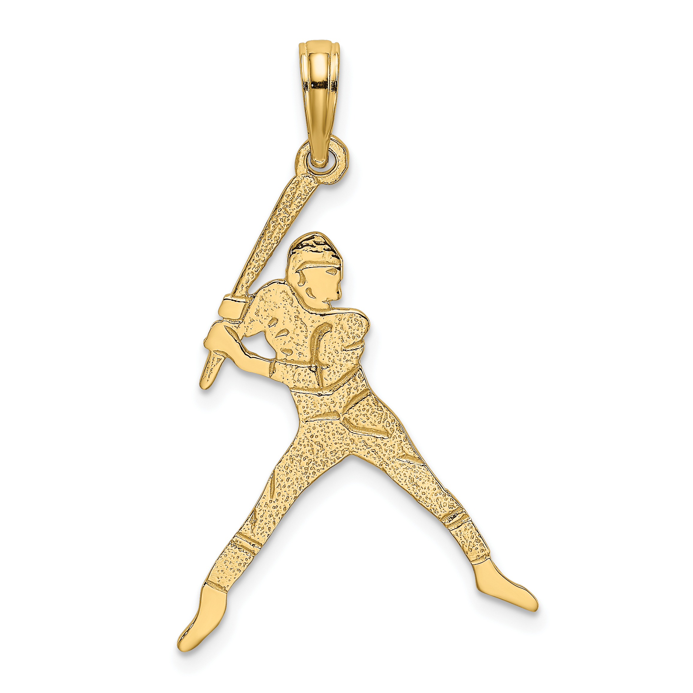 14K Baseball Batter Charm (D4288)