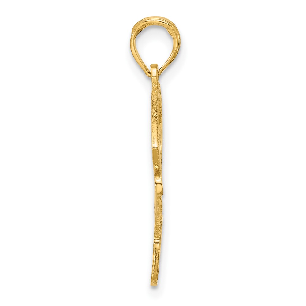14K Baseball Diamond Pendant (D4289)