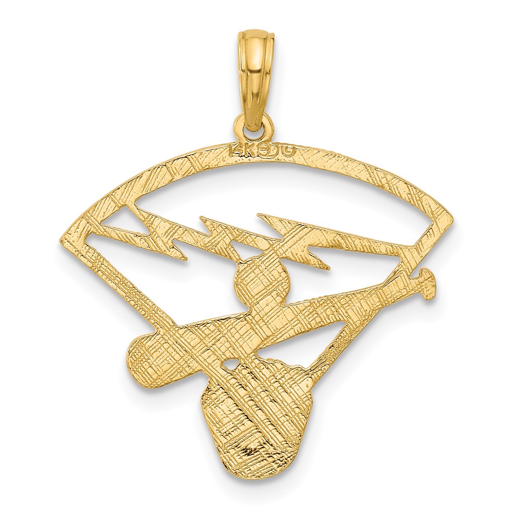 14K Baseball Diamond Pendant (D4289)
