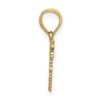 14K Yellow Gold Polished Daddys Little Girl Charm view 2