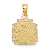 14K Polished S.f. Cable Car Charm view 4