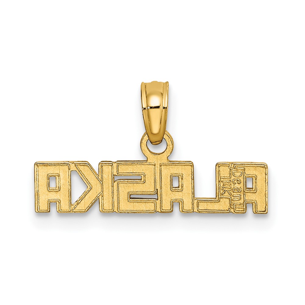 14k Polished ALASKA Charm (D4408)