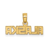 14K Yellow Gold Polished Alaska Charm view 4