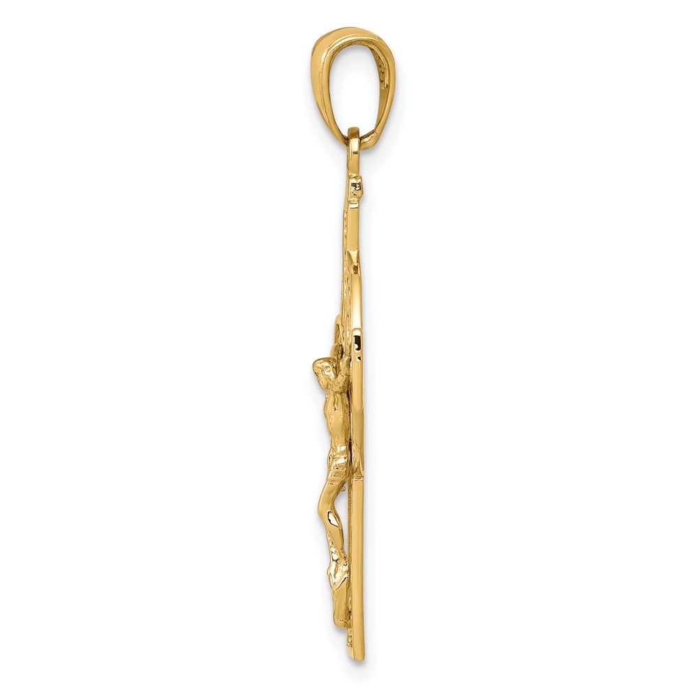 14k Polished Celtic Crucifix Pendant (D4419)