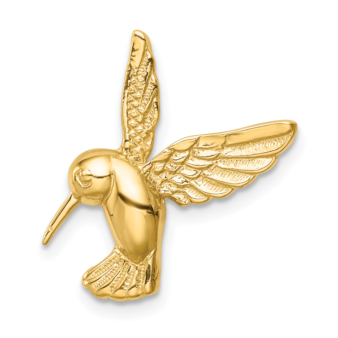 14K Polished Hummingbird Chain Slide (D4588)
