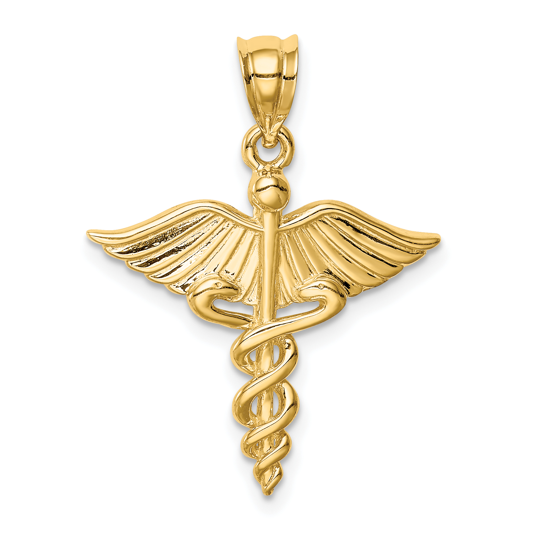 14K Polished 3-D Medical Pendant (D4618)