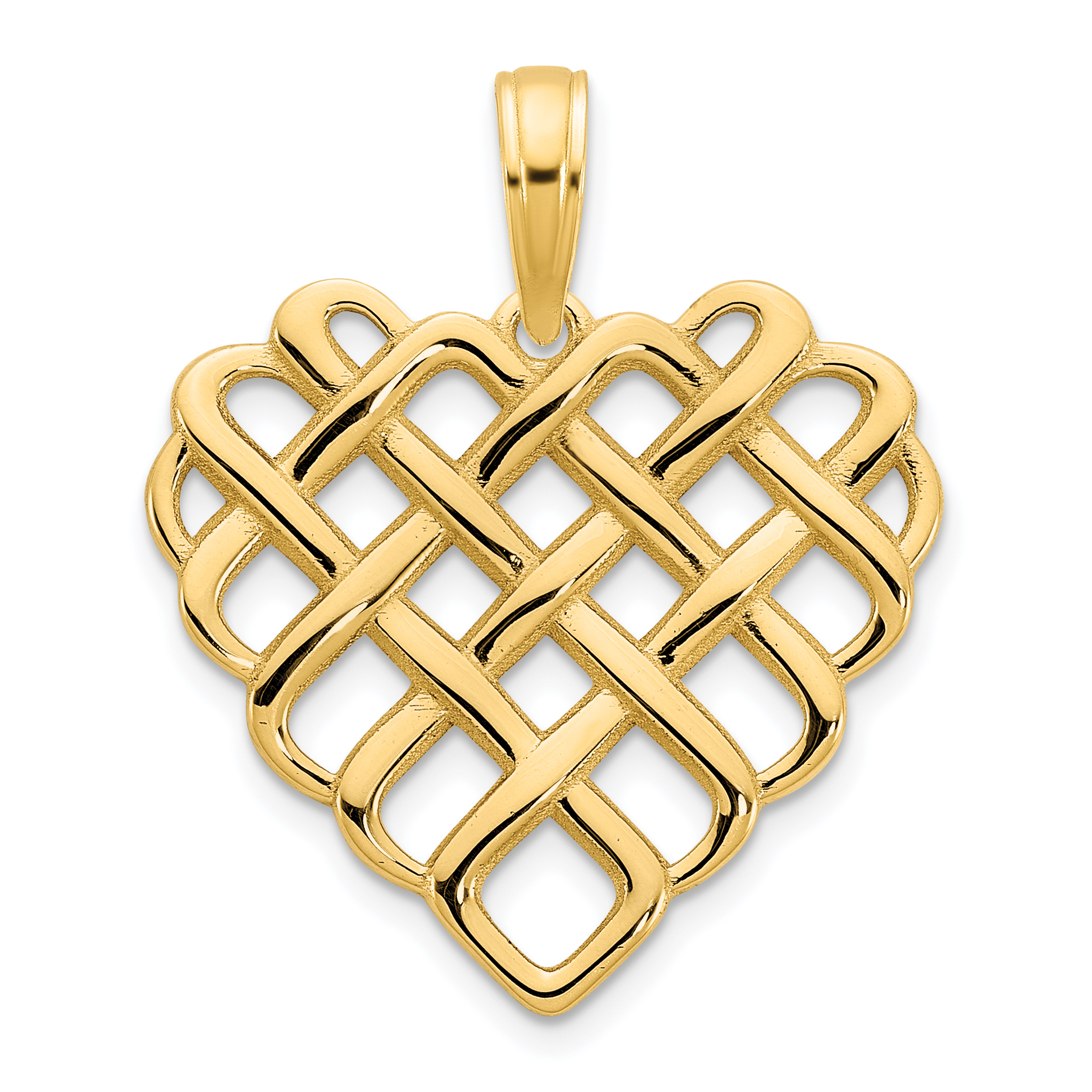 14k Fancy Heart Pendant (D5005)