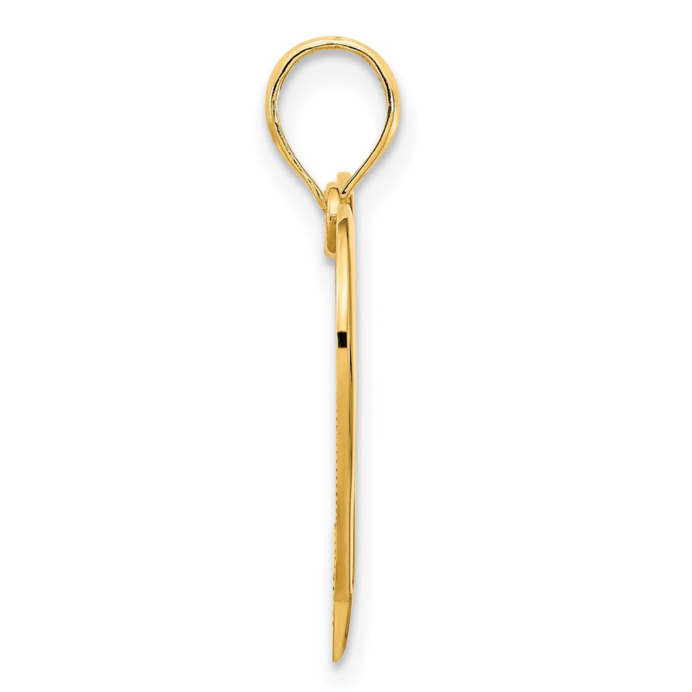 14k  Open Heart Pendant (D5059)