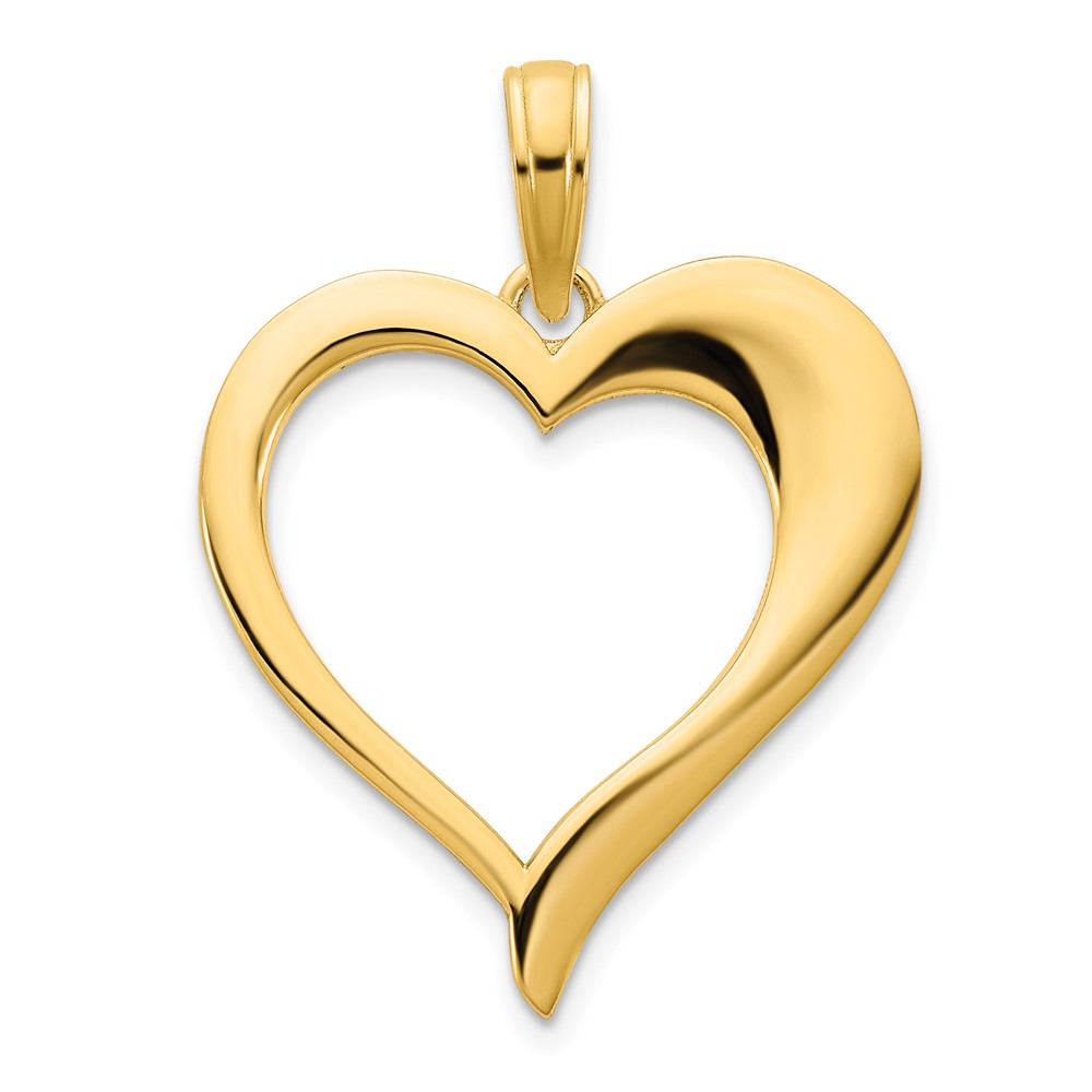 14k  Open Heart Pendant (D5059)