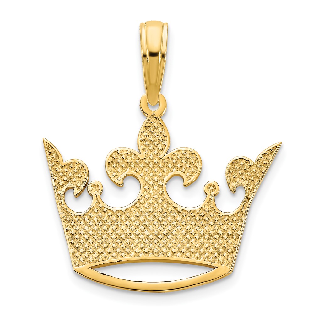 14k 15 Crown Pendant (D5071)