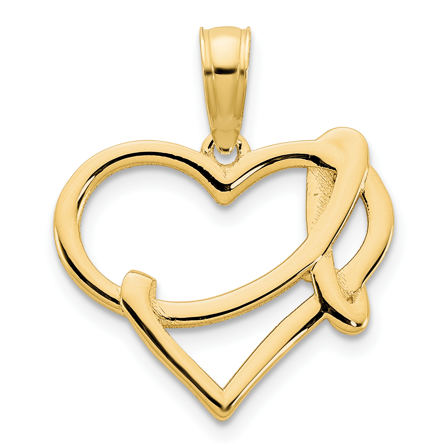 14k Fancy Heart Pendant (D5105)