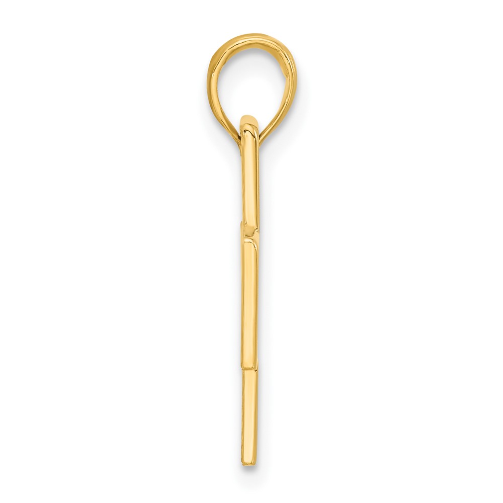 14k Polished Cross Pendant (D5267)