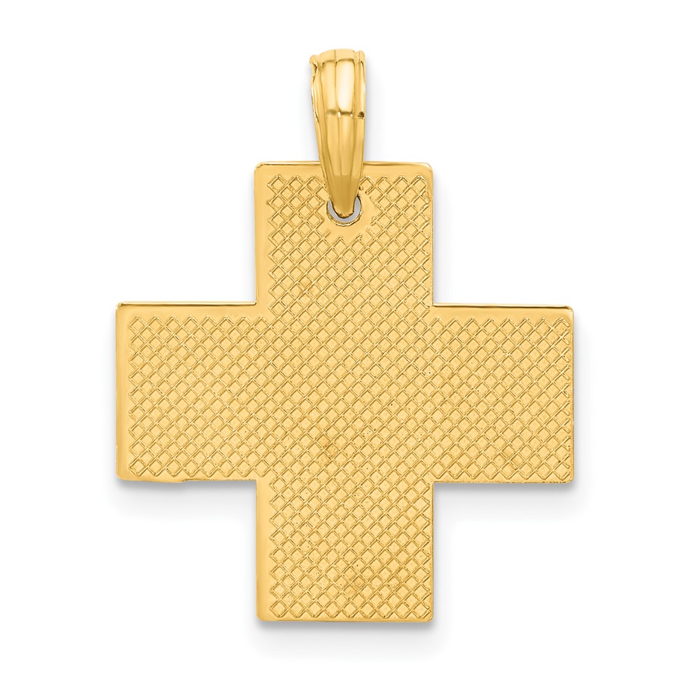 14k Polished Cross Pendant (D5267)