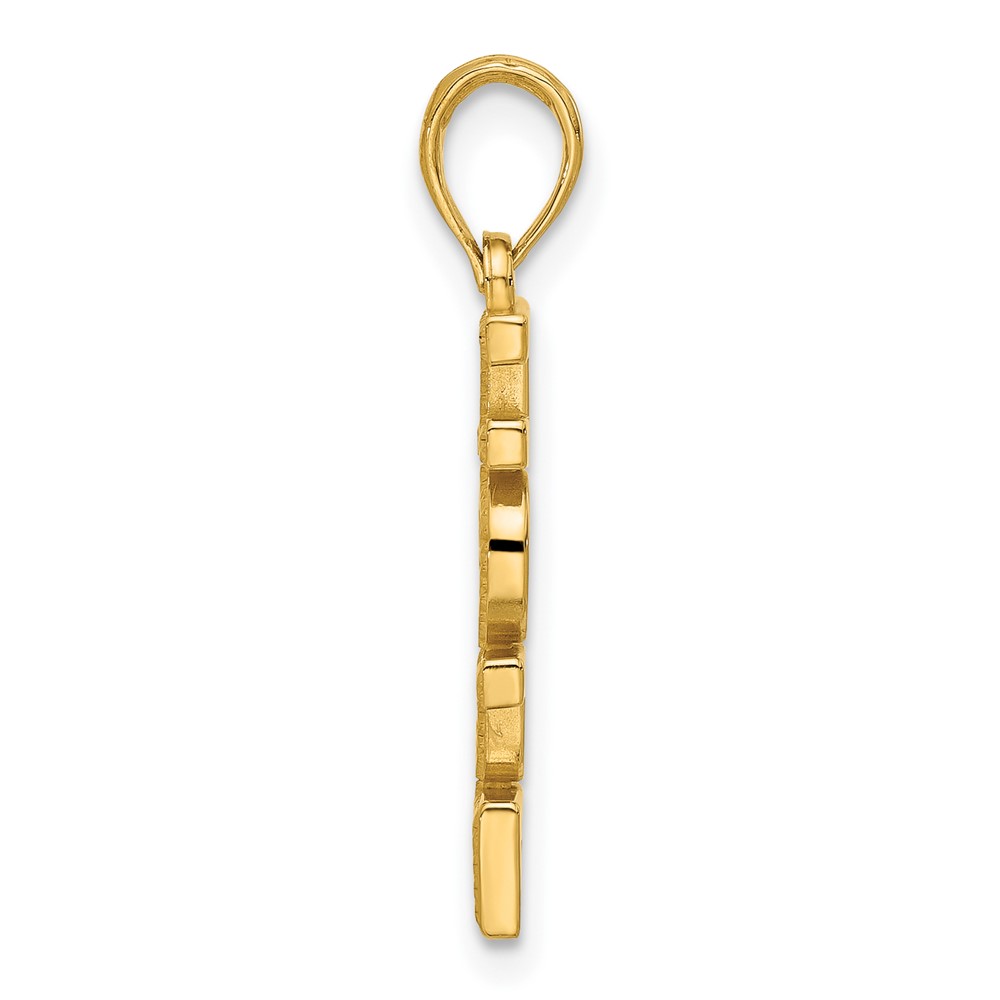 14k Polished HOPE Pendant (D5329)