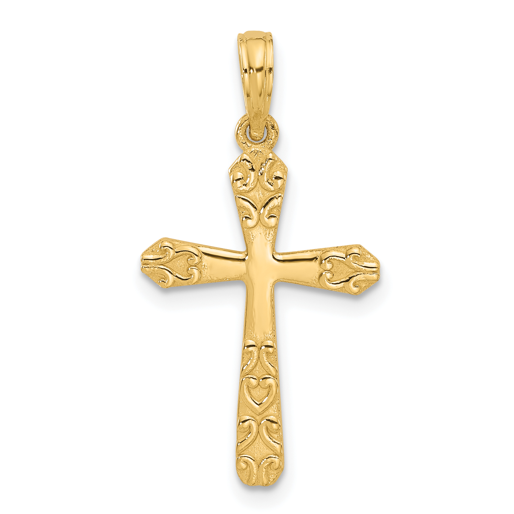 14k Fancy Cross Charm (D5425)