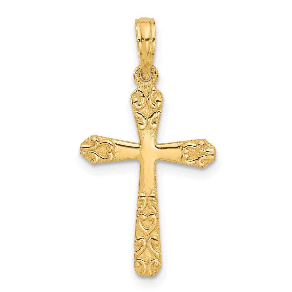 14k Fancy Cross Charm (D5425)