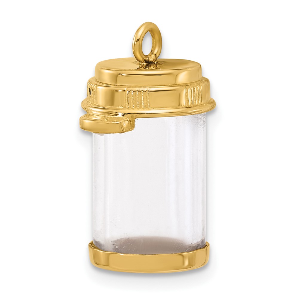 14ky Fancy Pill Bottle (D5694)