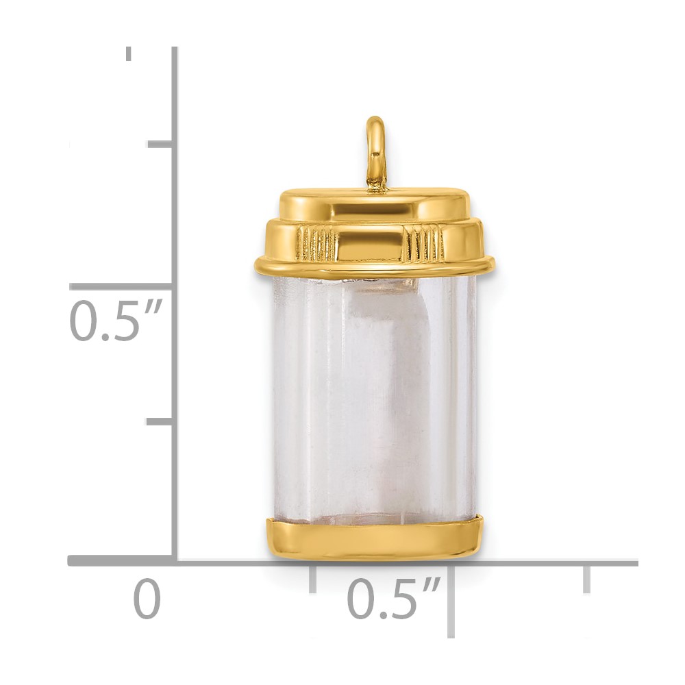 14ky Fancy Pill Bottle (D5694)